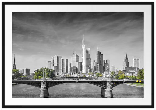 Skyline von Frankfurt am Main Passepartout 100x70