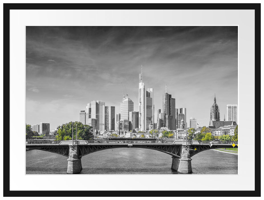 Skyline von Frankfurt am Main Passepartout 80x60