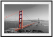 eindrucksvolle Golden Gate Bridge Passepartout 100x70