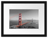 eindrucksvolle Golden Gate Bridge Passepartout 38x30