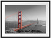 eindrucksvolle Golden Gate Bridge Passepartout 80x60