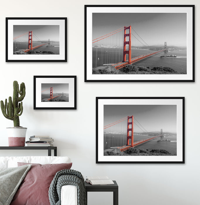 eindrucksvolle Golden Gate Bridge Passepartout Dekovorschlag