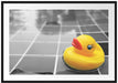Quietsche Ente im Wasser Passepartout 100x70