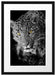 prächtig anmutiger Leopard Passepartout 55x40