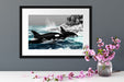 schöne Orcas vor Insel Passepartout Wohnzimmer