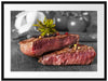 Leckeres Pfeffer Steak Medium Passepartout 80x60