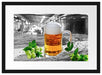 Frisches Bier mit Schaumkrone Passepartout 55x40