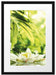 Weiße Seerose im Wasser Wellness Passepartout 55x40