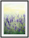 Schöner Lavendel im Regen Passepartout 80x60