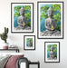 Buddha auf Steinen mit Monoi Blüte Passepartout Dekovorschlag