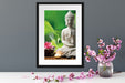 Seerose Buddha Statue Passepartout Wohnzimmer