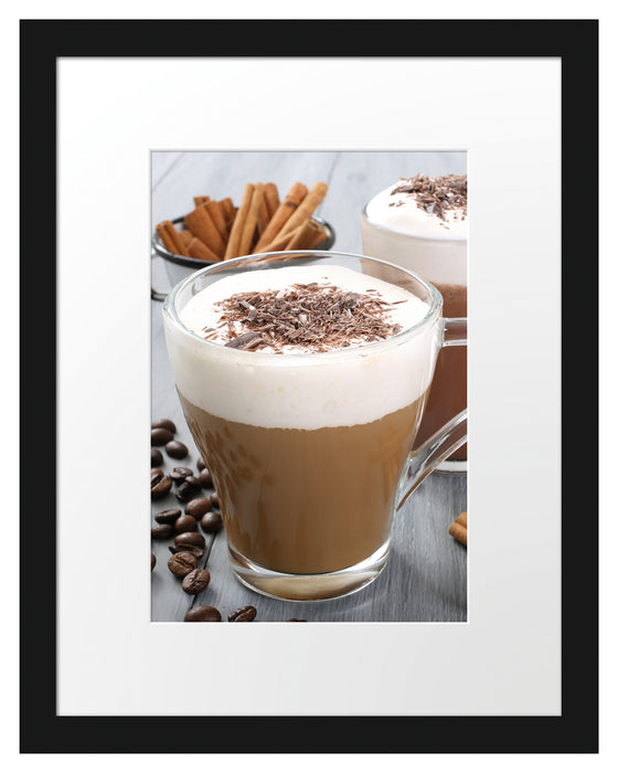 Schokolade und Kaffee Passepartout 38x30