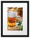 frisches Bier mit Hopfen Passepartout 38x30
