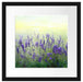 Schöner Lavendel im Regen Passepartout Quadratisch 40x40