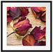 Rosen auf Holztisch Passepartout Quadratisch 55x55