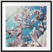 Zarte Rosa Magnolie Blüten Passepartout Quadratisch 70x70