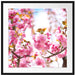 Schöne Kirschblüten Passepartout Quadratisch 70x70