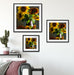 Sonnenblumen in edler Vase Quadratisch Passepartout Wohnzimmer