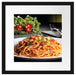 Leckere Spaghetti Italia Passepartout Quadratisch 40x40