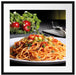Leckere Spaghetti Italia Passepartout Quadratisch 55x55
