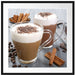 Schokolade und Kaffee Passepartout Quadratisch 70x70