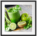BIO Smoothie Apfel Limette Kiwi Passepartout Quadratisch 55x55