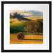 Italienische Toskana Landschaft Passepartout Quadratisch 40x40