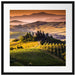 Wunderschöne Toskana Landschaft Passepartout Quadratisch 55x55