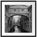 Romantischer Kanal in Venedig Passepartout Quadratisch 55x55