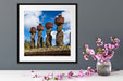 Moai Statuen Osterinseln Quadratisch Passepartout Dekovorschlag