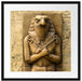 Ägyptischer Gott Horus Passepartout Quadratisch 55x55