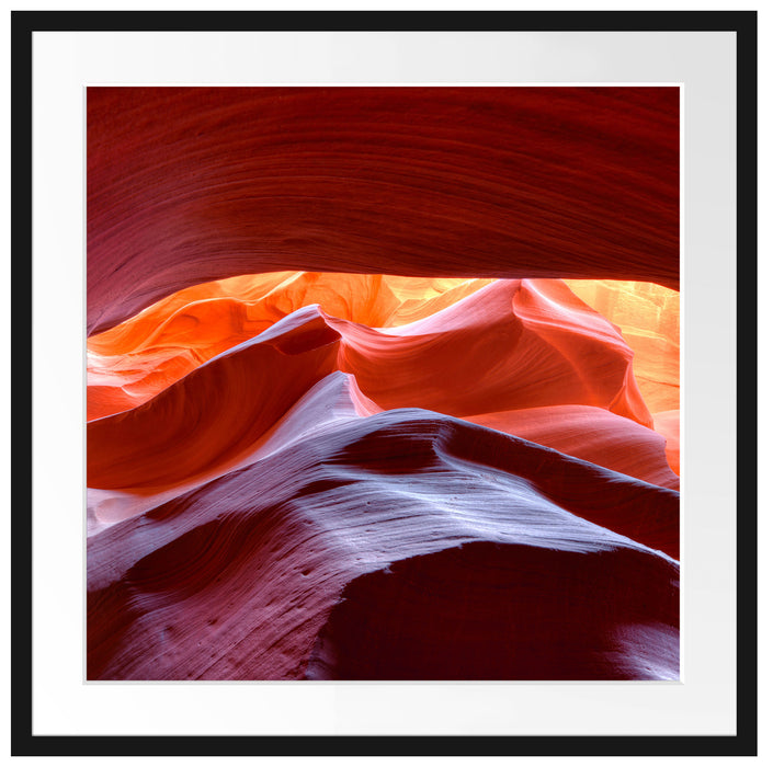 Antelope Canyon Arizona Passepartout Quadratisch 70x70