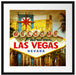 Las Vegas Ortseingangsschild Passepartout Quadratisch 55x55