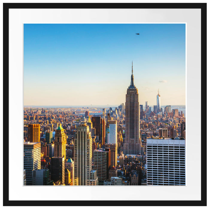Empire State Building in New York Passepartout Quadratisch 70x70