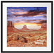 Utah Monument Valley Passepartout Quadratisch 55x55