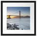 Imposante Golden Gate Bridge Passepartout Quadratisch 40x40