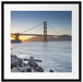 Imposante Golden Gate Bridge Passepartout Quadratisch 55x55