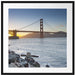 Imposante Golden Gate Bridge Passepartout Quadratisch 70x70