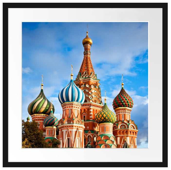 Basilica in St. Petersburg Passepartout Quadratisch 55x55