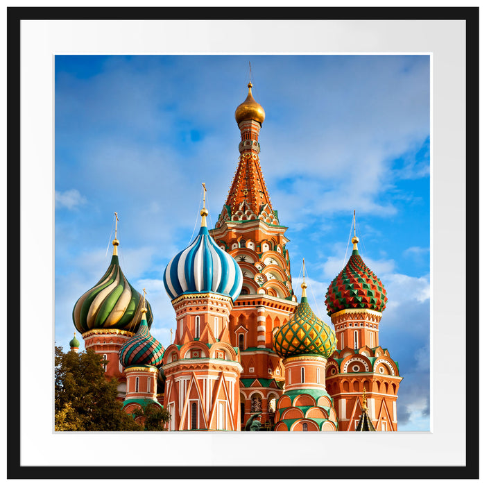 Basilica in St. Petersburg Passepartout Quadratisch 70x70