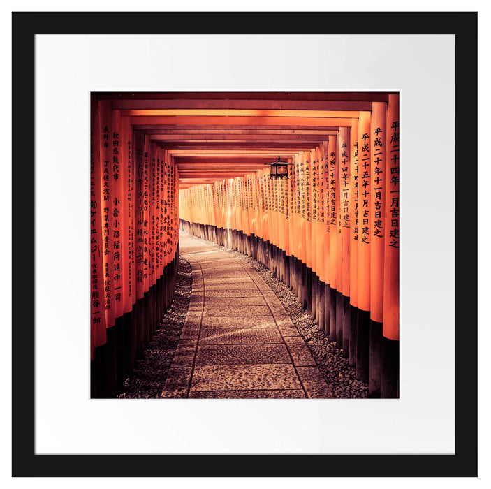 Gebetsgang Tempel Passepartout Quadratisch 40x40