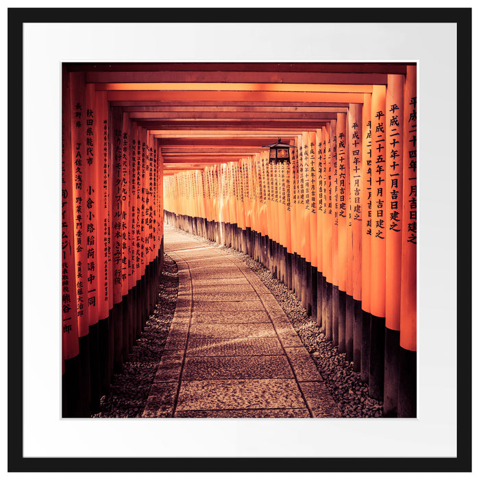 Gebetsgang Tempel Passepartout Quadratisch 55x55