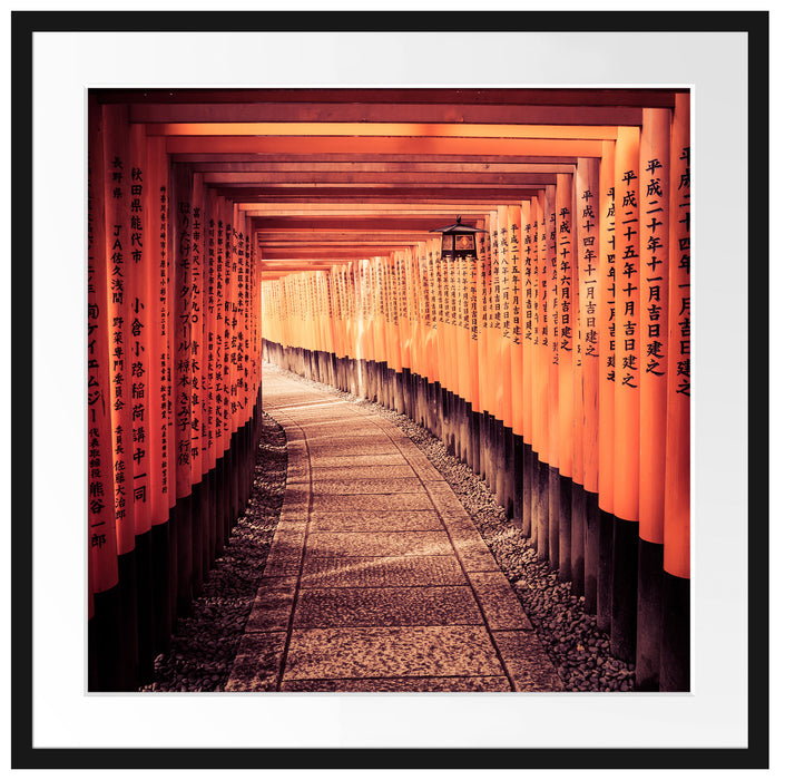 Gebetsgang Tempel Passepartout Quadratisch 70x70