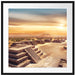 Maya Tempel Mexico Passepartout Quadratisch 70x70