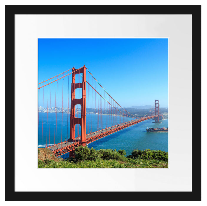 Golden Gate Bridge Passepartout Quadratisch 40x40