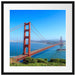 Golden Gate Bridge Passepartout Quadratisch 55x55