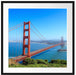 Golden Gate Bridge Passepartout Quadratisch 70x70