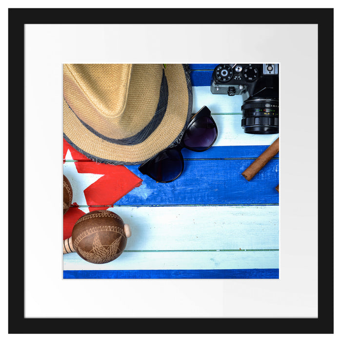 Kuba Stillleben Passepartout Quadratisch 40x40