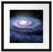 Sternenwirbel Galaxie Passepartout Quadratisch 40x40