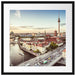 Skyline von Berlin Passepartout Quadratisch 55x55